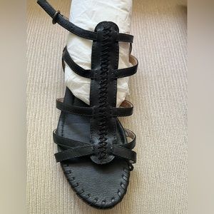 Frye black gladiator sandals adjustable straps size 8